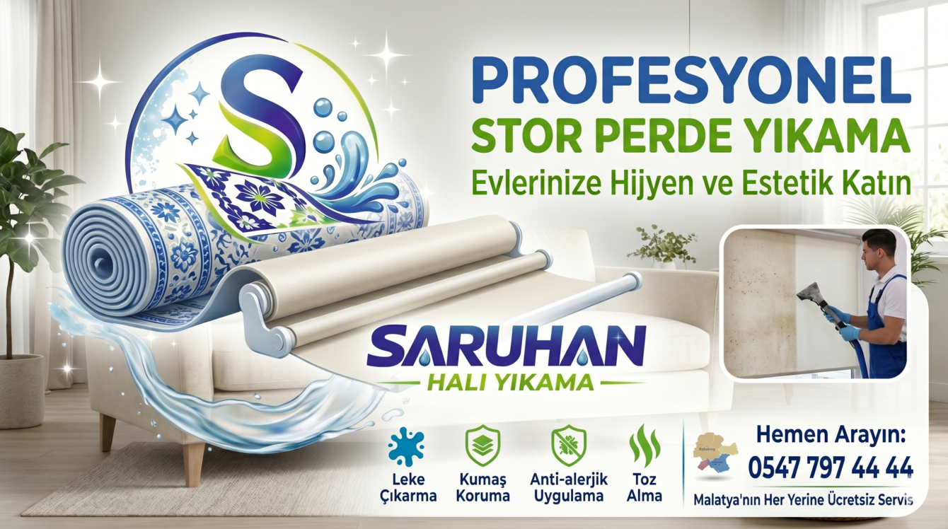 Malatya Stor Perde Yıkama